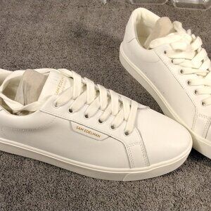 Sam Edelman Ethyl Sneakers Womens Size 11 White Low Top Lace Up Casual Nib